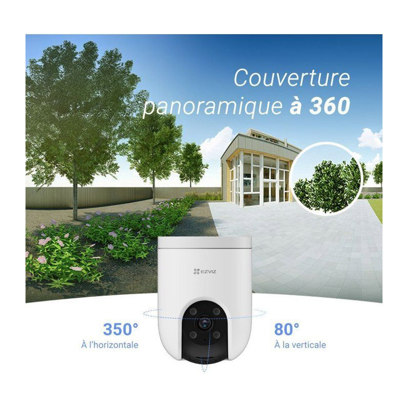 EZVIZ H8c SE Panoramic Wi-Fi Camera - 2K - AI Detection - Color Night