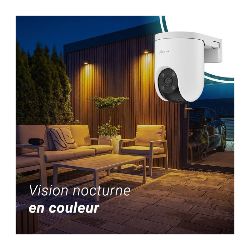 EZVIZ H8c SE Panoramic Wi-Fi Camera - 2K - AI Detection - Color Night
