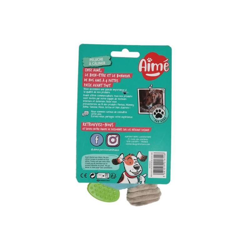 Love mini cow plush toy - for dogs