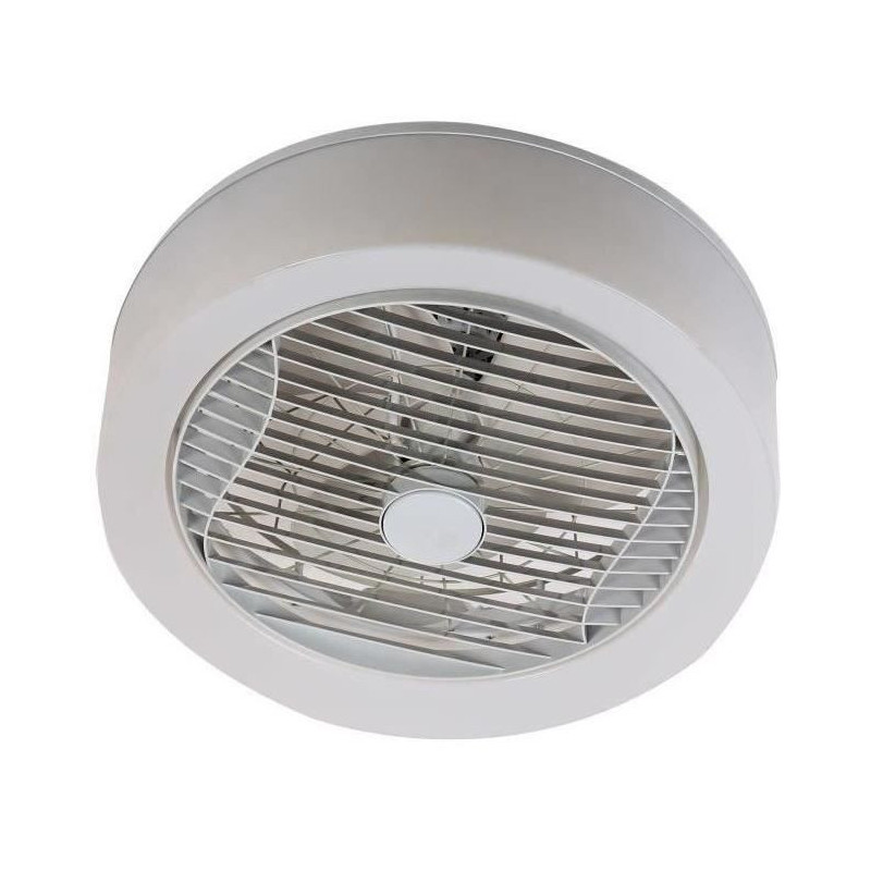 Air -Light Crown - White ceiling fan Ø40cm 95w with LED lighting crow