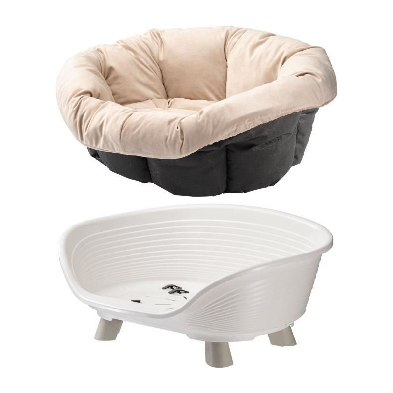 Basket - FERPLAST - SOFA THRONE 4 - With cushion - White