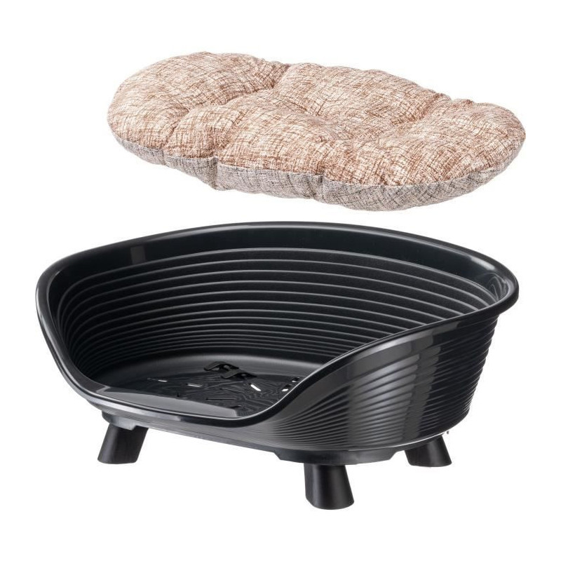 Basket - FERPLAST - THRONE 4 - With relax cushion - Black