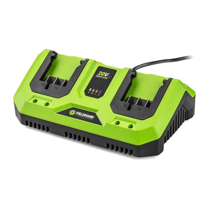 Double charger - FIELDMANN - For 20V batteries - Charge 2Ah in 60 min