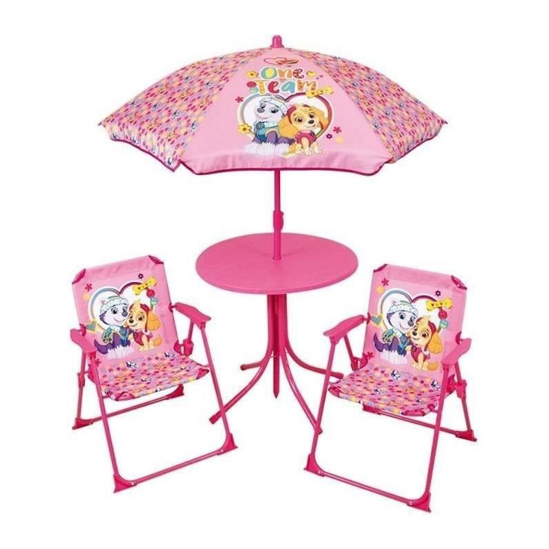 FUN HOUSE PAT'PATROUILLE Garden furniture - 1 table 46xø46 cm, 2 chai