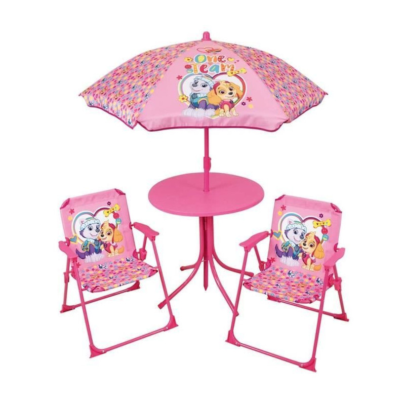 FUN HOUSE PAT'PATROUILLE Garden furniture - 1 table 46xø46 cm, 2 chai