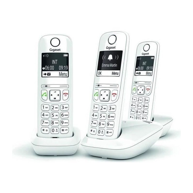 GIGASET Landline Telephone AS690 Trio White