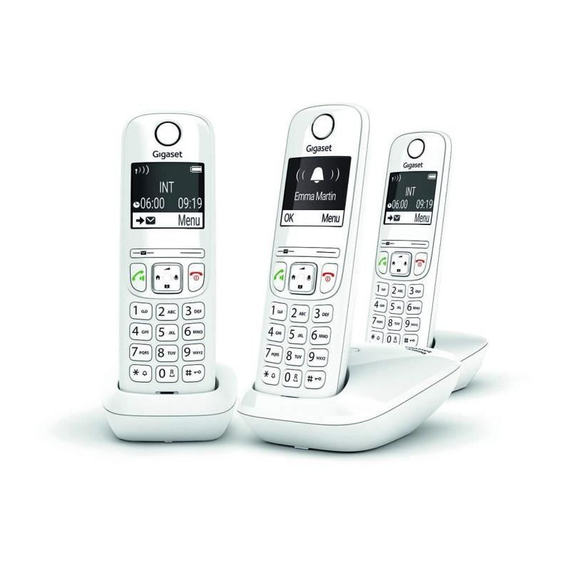 GIGASET Landline Telephone AS690 Trio White