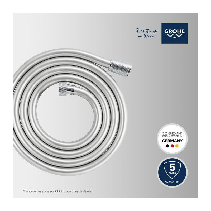 Shower hose - GROHE VitalioFlex 27507001 - 2m - Anti-kink - Anti-twist