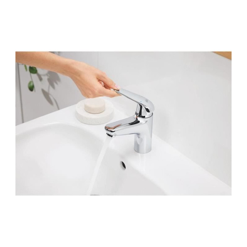 Single-fluid hand wash faucet - GROHE Swift - 20617001 - Chrome - Size