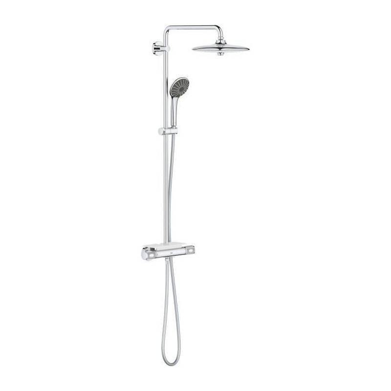 Grohe shower column thermostatic mixer vitulio joy0, shower head 260mm