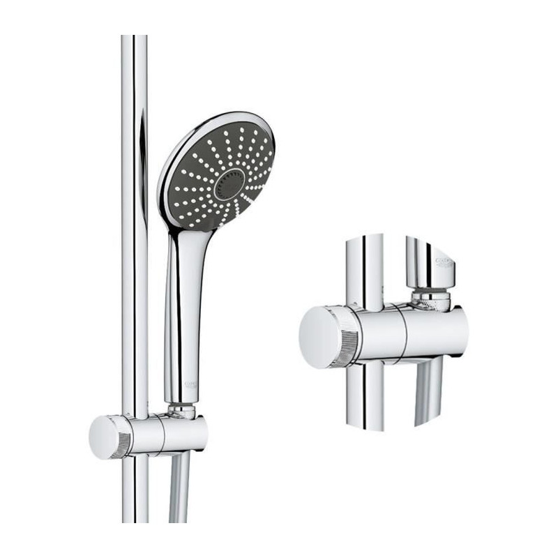 Grohe shower column thermostatic mixer vitulio joy0, shower head 260mm
