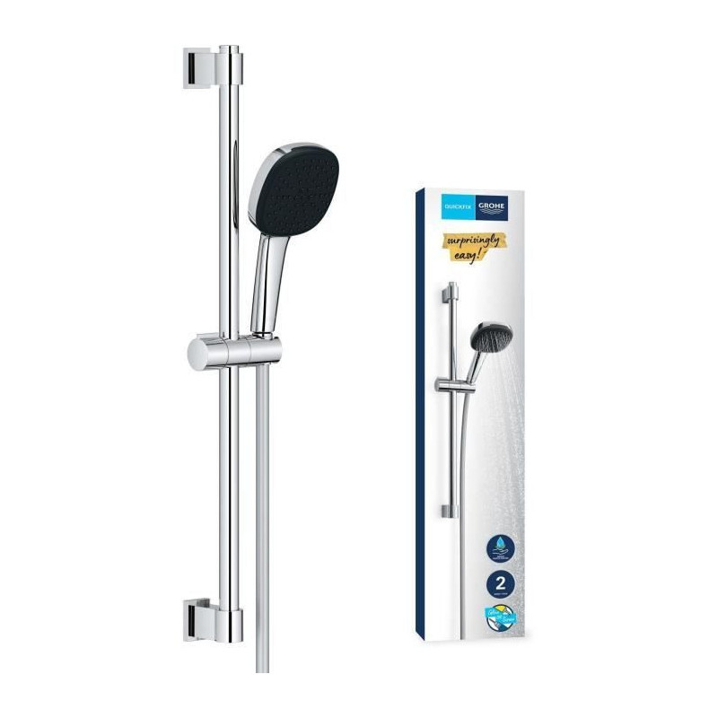Shower set with 2 jets shower head, bar and flexible hose - GROHE Vita