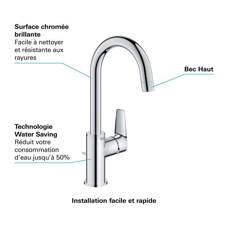GROHE - Single-lever washbasin mixer - Size L