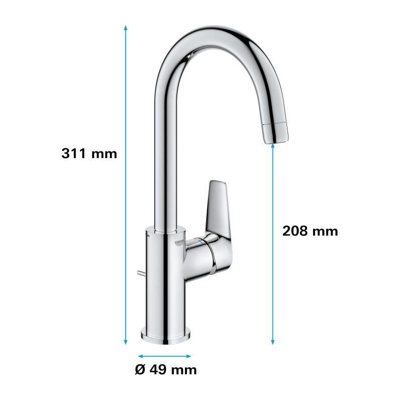 GROHE - Single-lever washbasin mixer - Size L