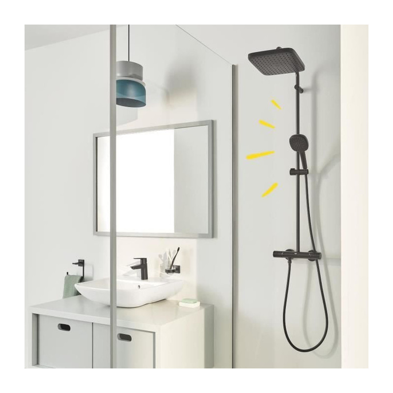 Shower column with thermostatic mixer - Water saving - GROHE Vitalio C
