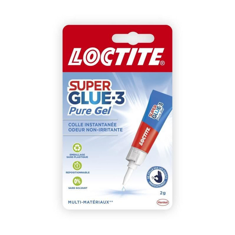 Cyanocrylate glue - LOCTITE - SUPERGLUE-3P - Pure Gel - Tube 2g
