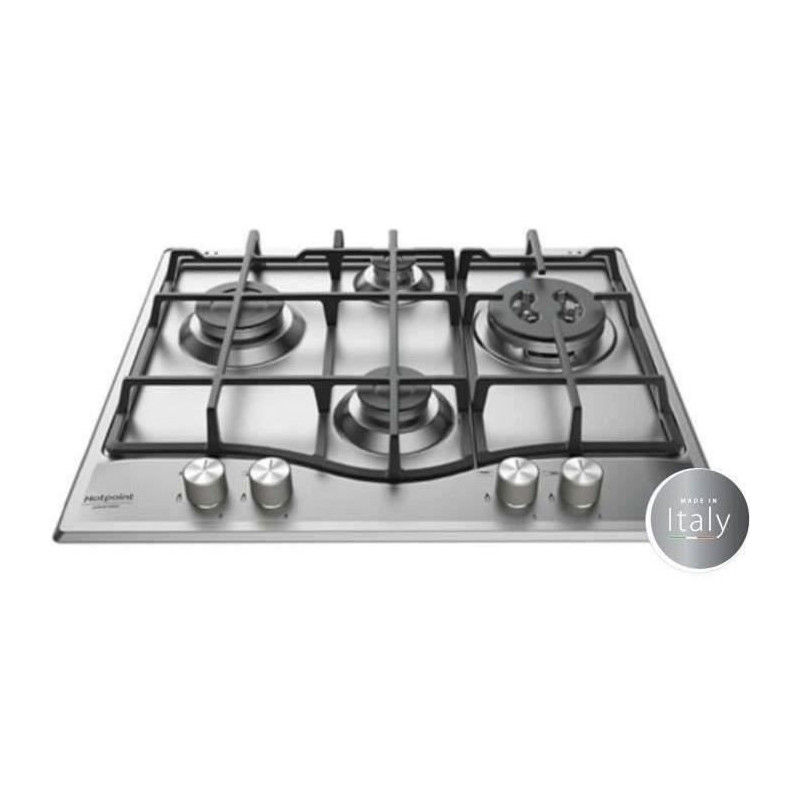 HOTPOINT PNN 641 IX - Gas hob - 4 burners - 8850 W - L 60 x D51 cm - S