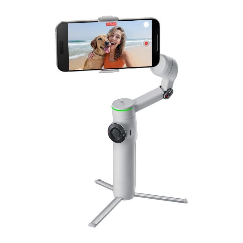 Gimbal - INSTA360 - Flow 2 Pro - Gray - Apple DockKit compatible - 3-a