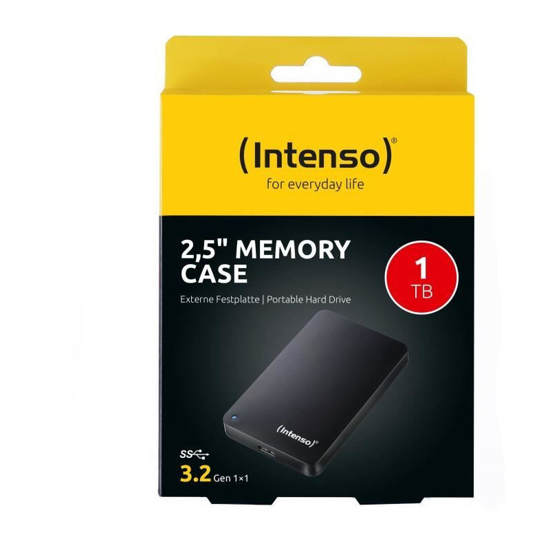 External hard drive - INTENSO - 2.5' - 1TB - Black