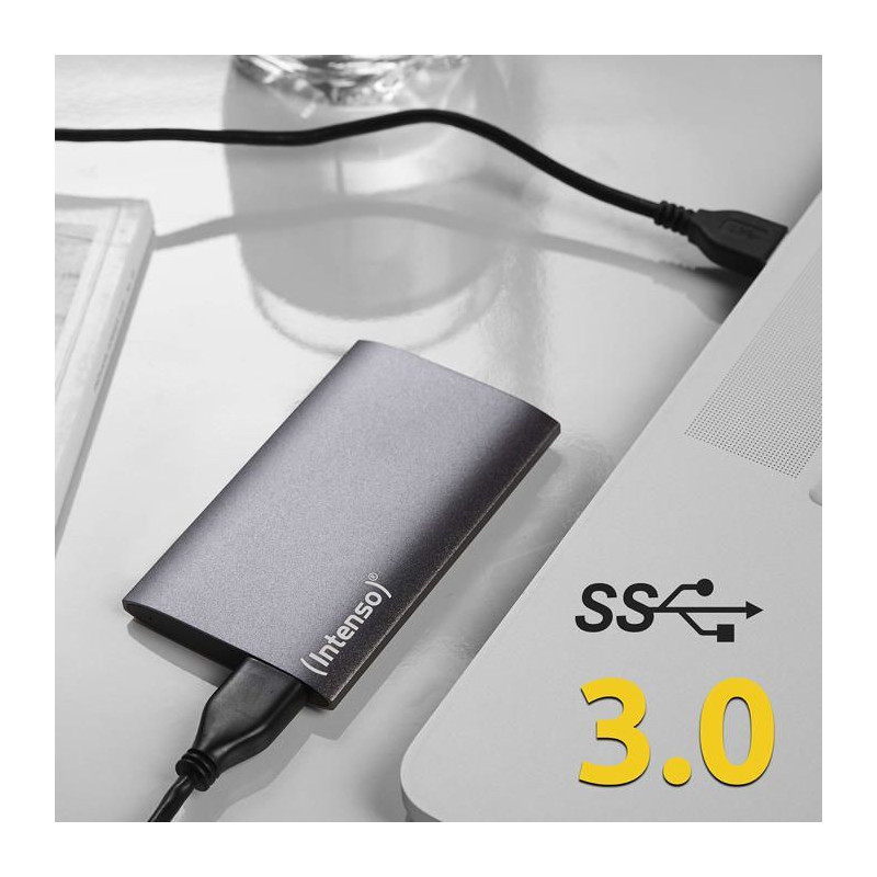 External SSD hard drive - INTENSO - PREMIMUM - 512GB - Gray