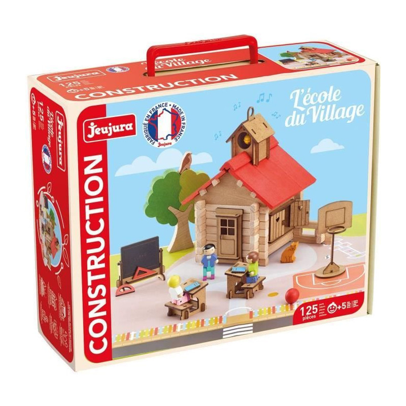 The Village School - Construction Game - JEUJURA - 125 pieces