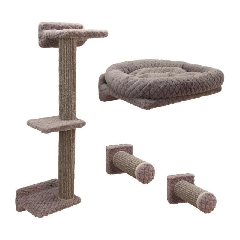 Climbing wall for cats - KERBL - MONTE ALPI - 8 pieces - Grey - Climbi
