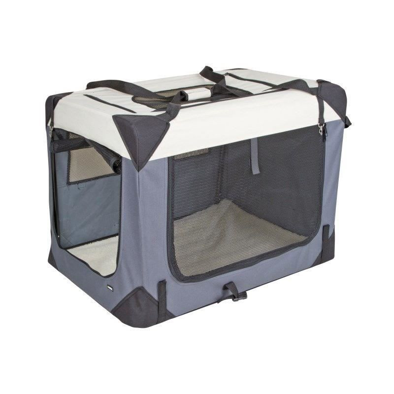Transport box - KERBL - Journey - 81 x 58 x 58 cm - Gray / Beige