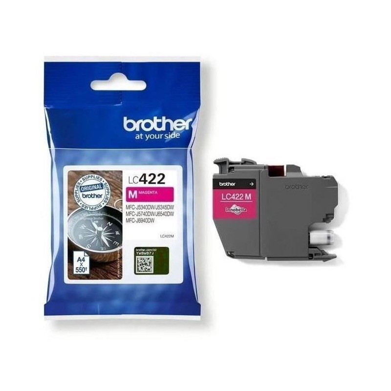 Cartridge LC422M - BROTHER - Magenta - 550 p - For Business Smart MFC-