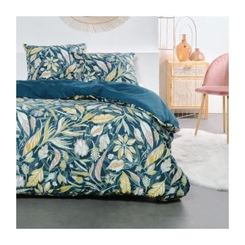 Bed set - TODAY SUNSHINE - 240x220 cm - 2 people - Floral print cotton