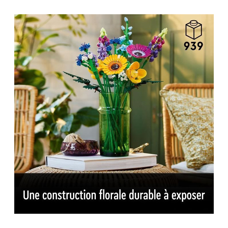 Lego icons 10313 Bouquet of wild flowers, artificial plants with poppi