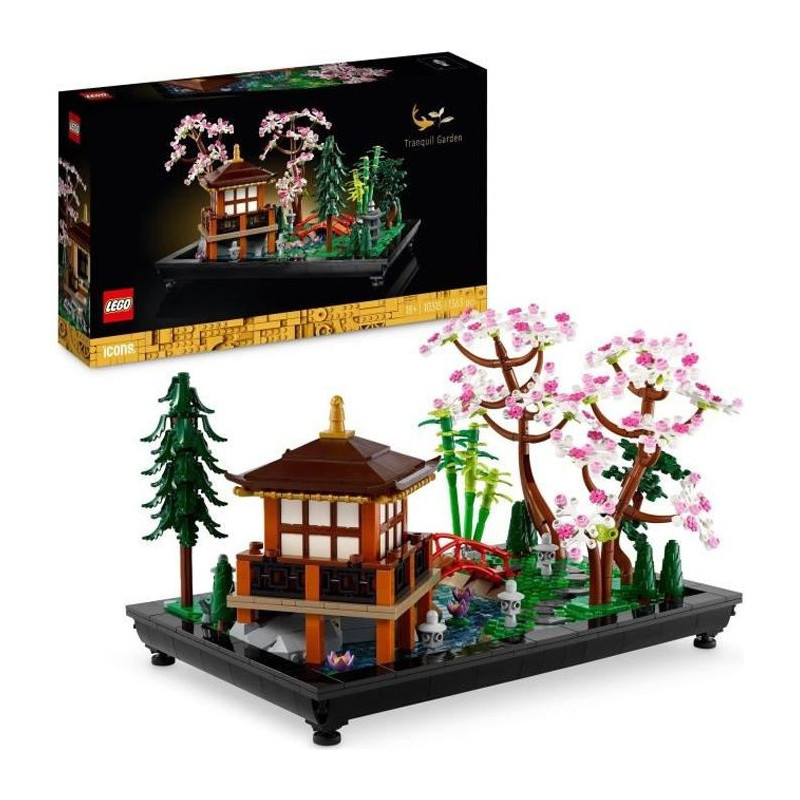 LEGO Icons 10315 The Peaceful Garden, Zen Botanical Gardening Kit for