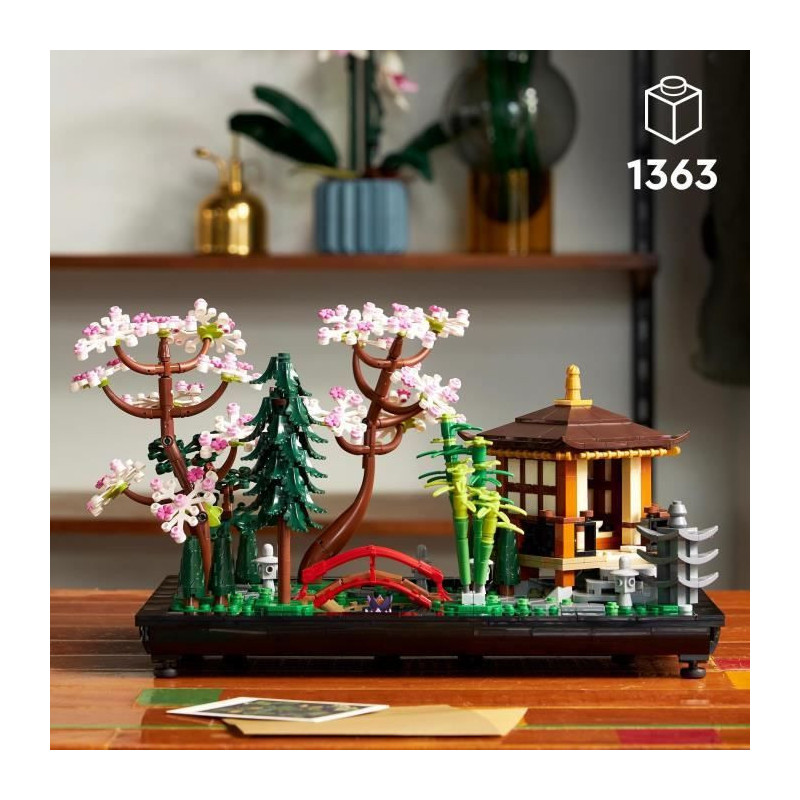 LEGO Icons 10315 The Peaceful Garden, Zen Botanical Gardening Kit for