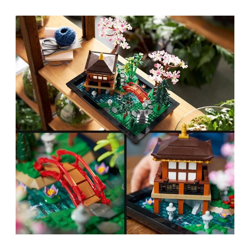 LEGO Icons 10315 The Peaceful Garden, Zen Botanical Gardening Kit for