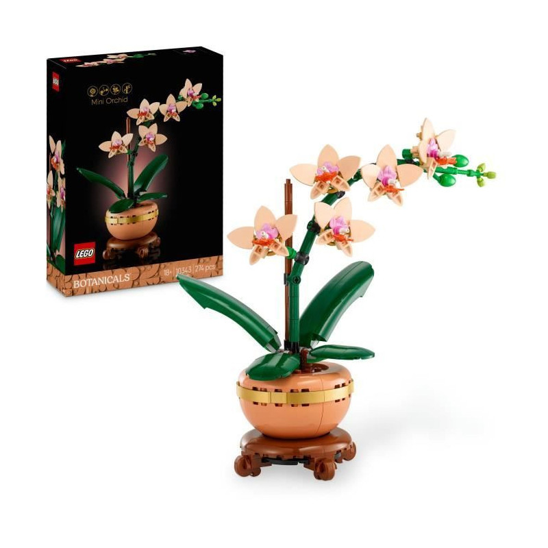 LEGO Botany 10343 Orchid Miniature - Artificial Flowers - Gift Idea fo