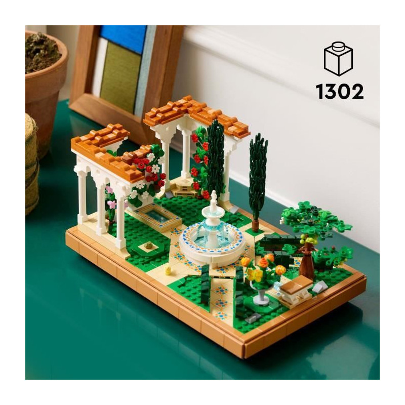 LEGO Icons 10359 Andalusian Garden Gift for Adults Who Love Gardening