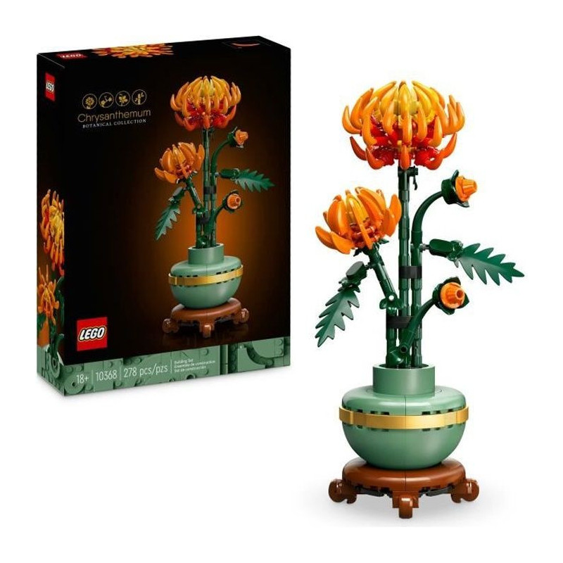 LEGO Icons 10368 Chrysanthemum Flower Arrangement - Buildable Flower D
