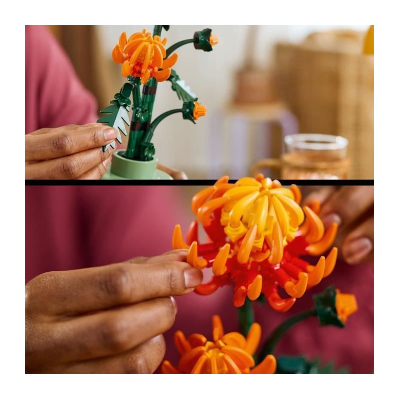 LEGO Icons 10368 Chrysanthemum Flower Arrangement - Buildable Flower D