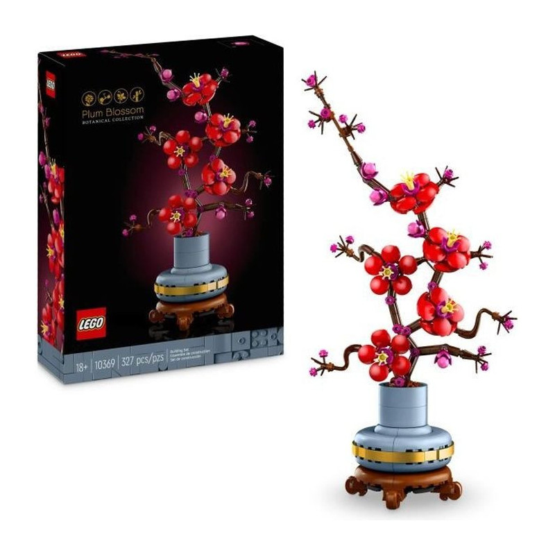 LEGO Icons 10369 Plum Blossom - Indoor Floral Decoration, Set for Adul