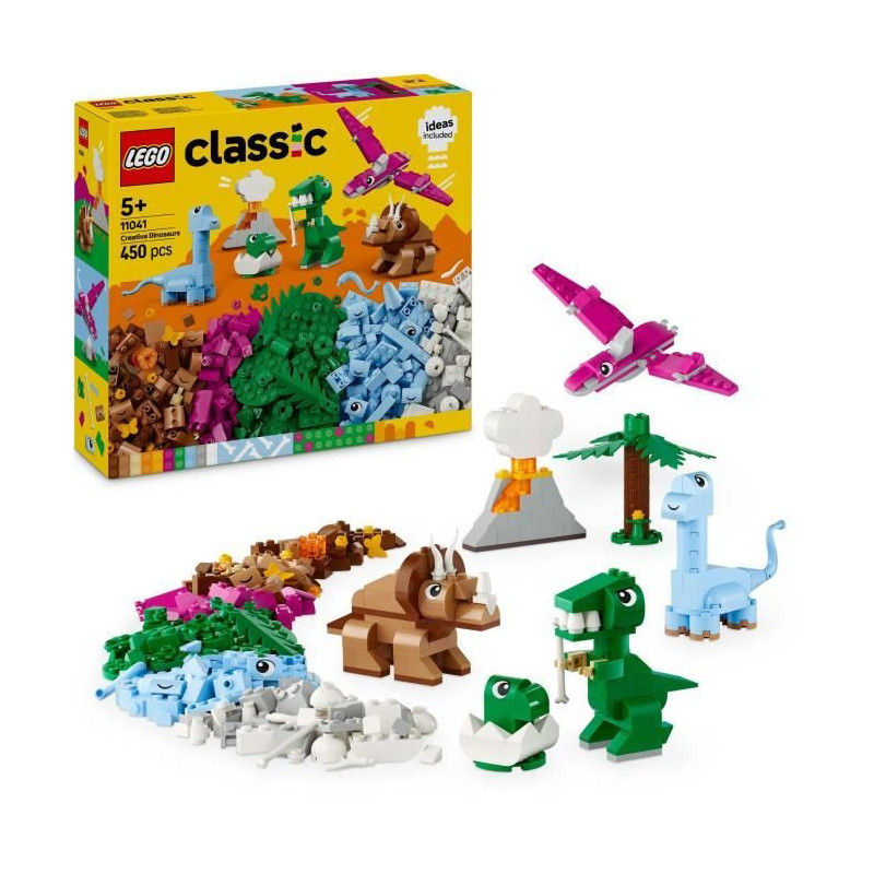 LEGO Classic 11041 Creative Dinosaurs – Building Toy Including T-rex