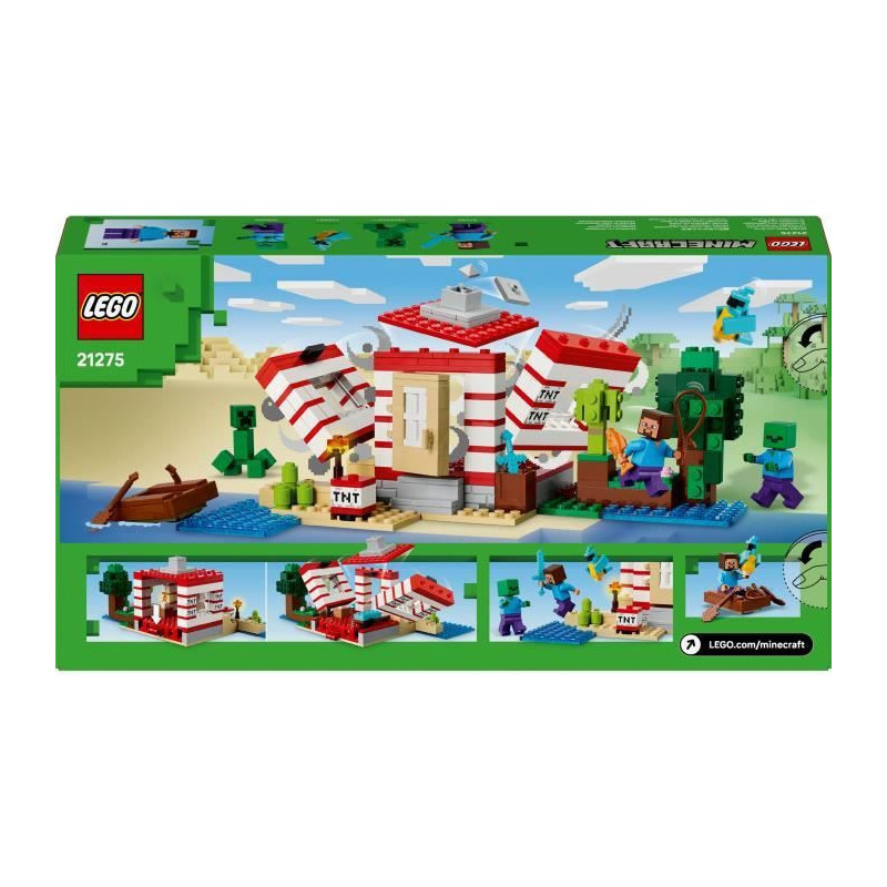 LEGO Minecraft 21275 Jungle TNT House - Building Set for Girls Ages 8
