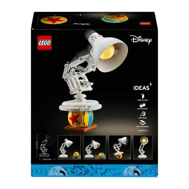 LEGO Ideas 21357 Disney Pixar Luxo Jr. - Collector's Building Set for