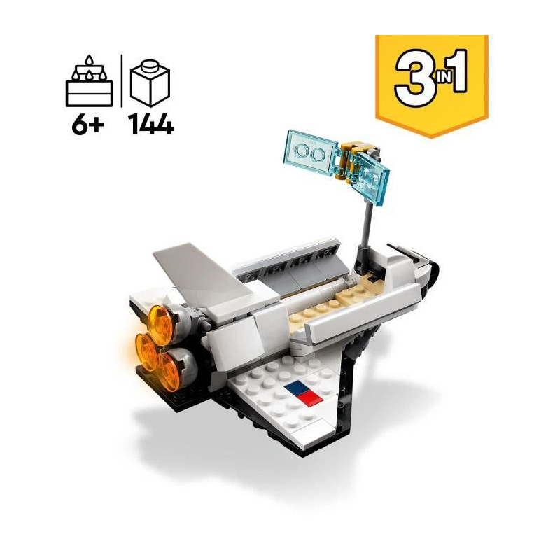 LEGO CREATOR 3-in-1 31134 Spatial shuttle, TOET CLOSE ASTRONUTTE WITH
