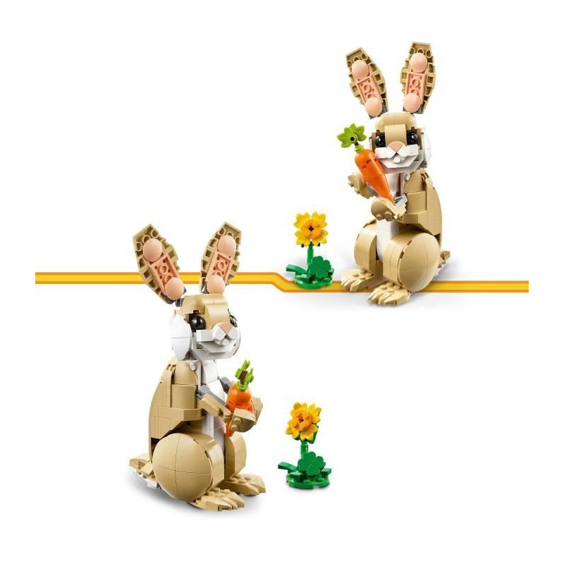 LEGO Creator 31162 3-in-1 Adorable Bunny - Building Toy for Girls Aged