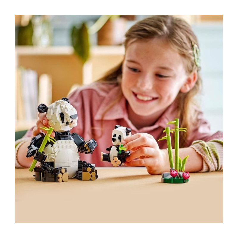 LEGO Creator 31165 3-in-1 Wild Animals: Panda Family Game for Girls Ag