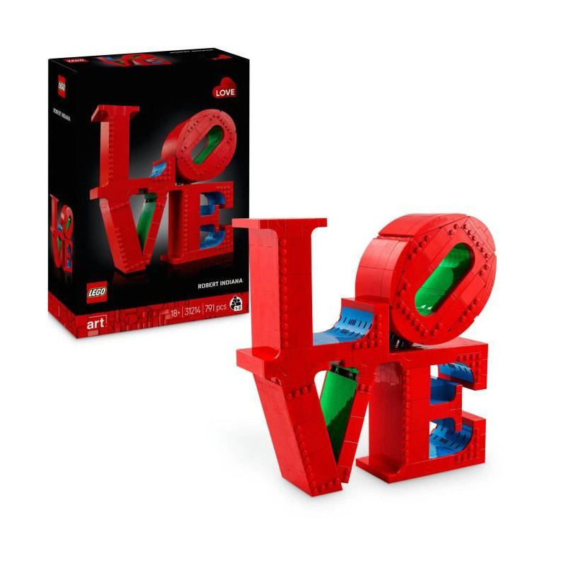 LEGO Art 31214 LOVE - Building Set for Adults - Decoration and Gift fo