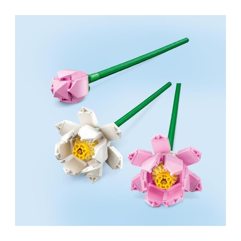 LEGO 40647 Creator Lotus Flowers, Building Kit for Girls and Boys Ages