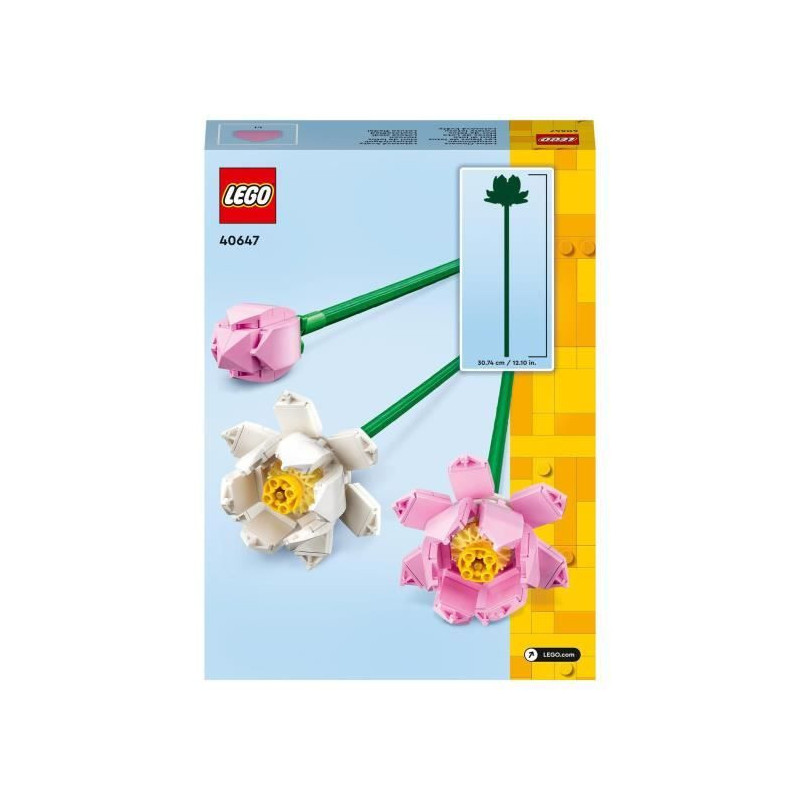 LEGO 40647 Creator Lotus Flowers, Building Kit for Girls and Boys Ages