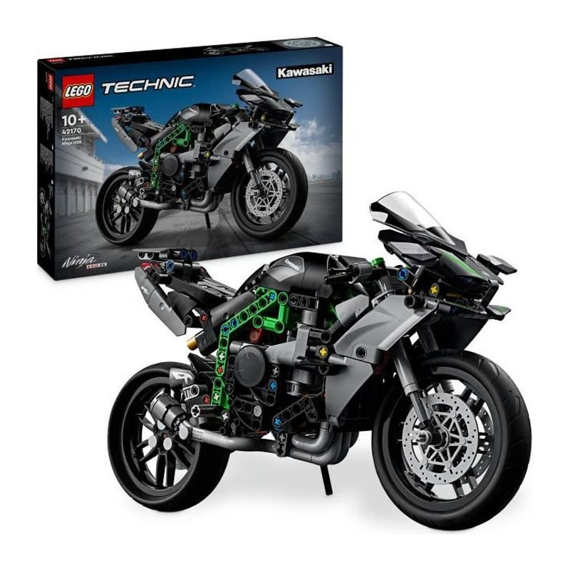 LEGO Technic 42170 Kawasaki Ninja H2R Motorcycle, Gift Idea for Kids,