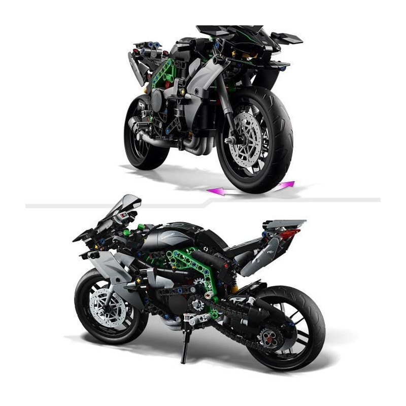 LEGO Technic 42170 Kawasaki Ninja H2R Motorcycle, Gift Idea for Kids,