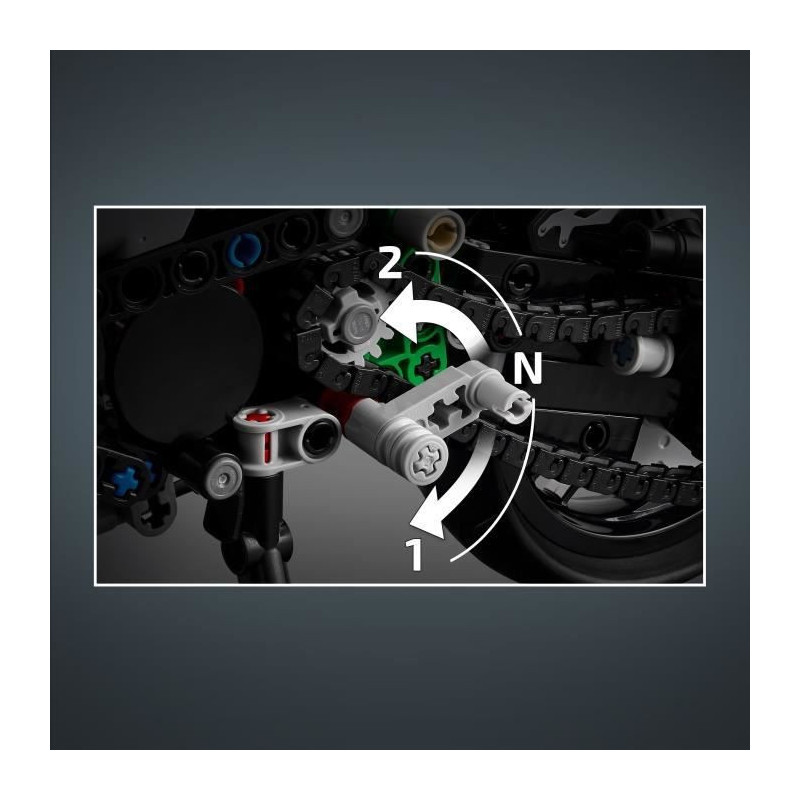 LEGO Technic 42170 Kawasaki Ninja H2R Motorcycle, Gift Idea for Kids,